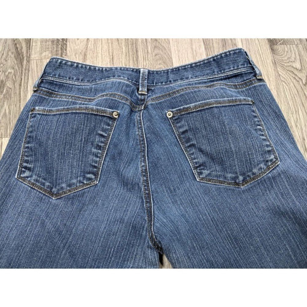 (3/$35) Ann‎ Taylor Loft Womens Size 6 Modern Pockets Denim Blue Jean Capris - Picture 3 of 10